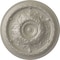 Ekena Millwork Oslo Ceiling Medallion (Fits Canopies up to 7 5/8"), Hand-Painted Pearl White, 38 3/8"OD x 2 7/8"P CM38OSPWS - alternate 1